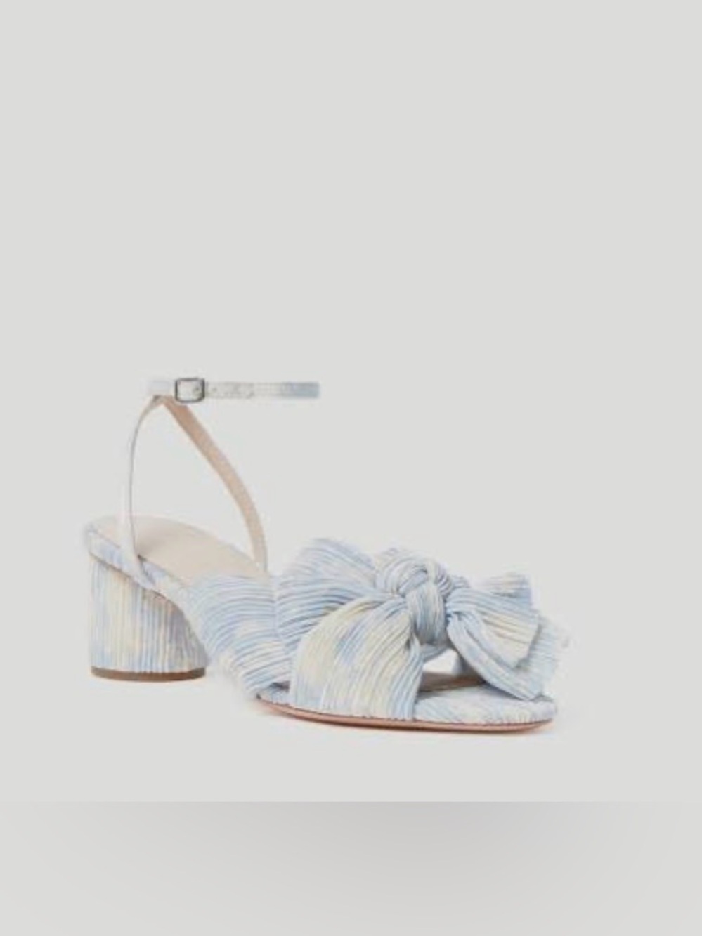 New Loeffler Randall Dahlia Ankle Strap Sandals - Blue/Cream